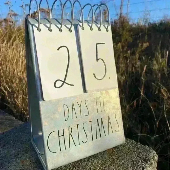 NEW Rae Dunn Christmas Countdown DAYS TILL CHRISTMAS - Metal Flip Calendar Sign! - Picture 10 of 12